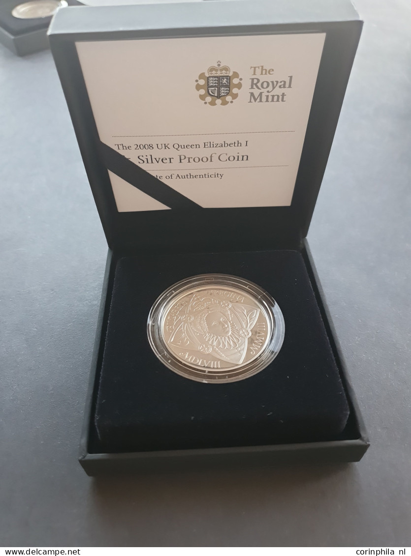 Great Britain collection The Royal Mint (40 pieces) among which 4th Olympiad 1908 2 Pound in original boxes with certifi