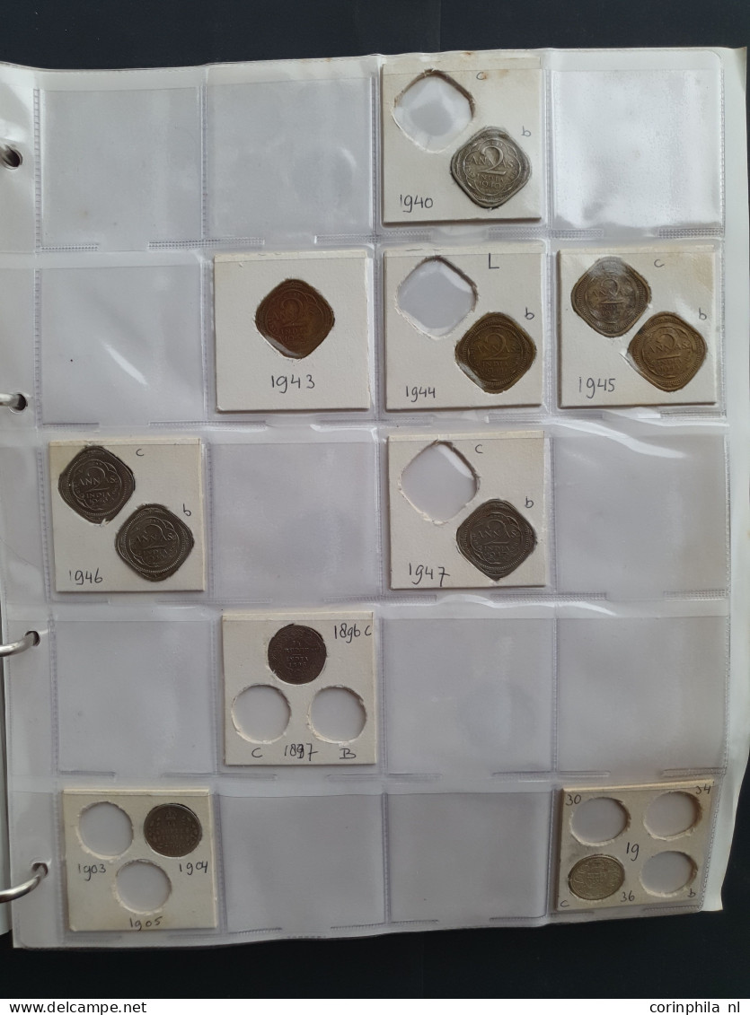 collection India 1400-2000 with some silver among which gold Fanam (4) in album