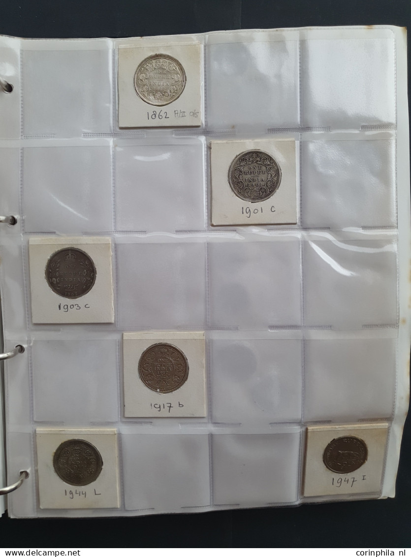 collection India 1400-2000 with some silver among which gold Fanam (4) in album