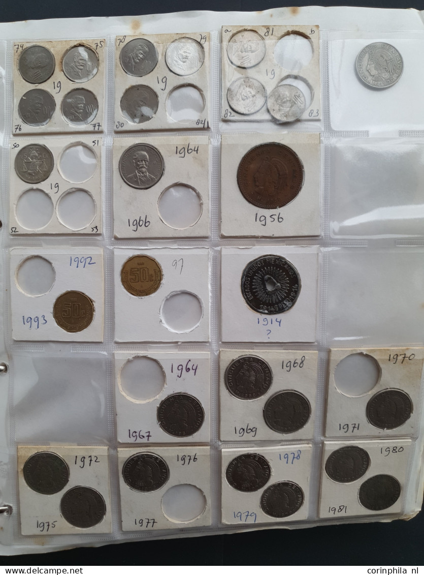 Collection Middle And South America 1800-2000 With Some Silver, Among Which Mexico 8 Reales 1809 TH In 3 Albums - Autres – Amérique