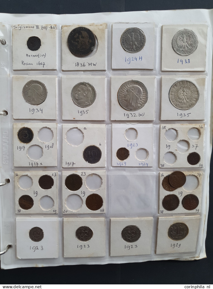 collection Russia and Poland 1800- 2000 with some silver in album