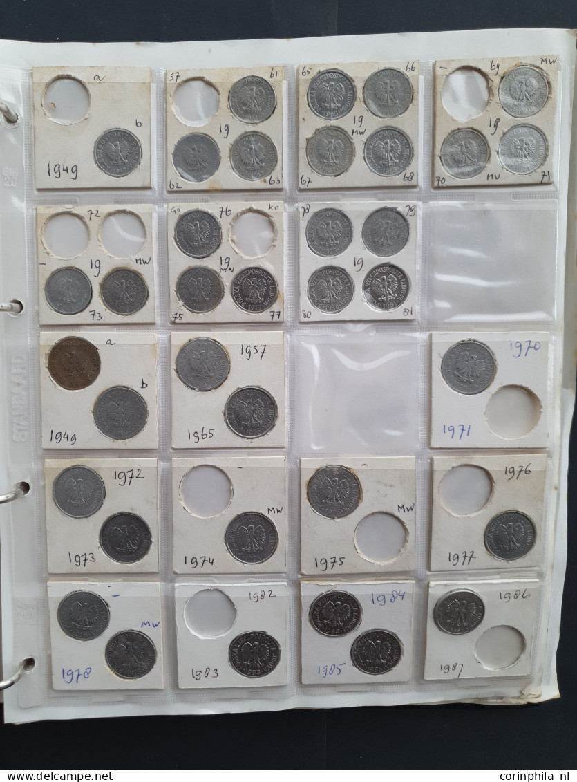 collection Russia and Poland 1800- 2000 with some silver in album