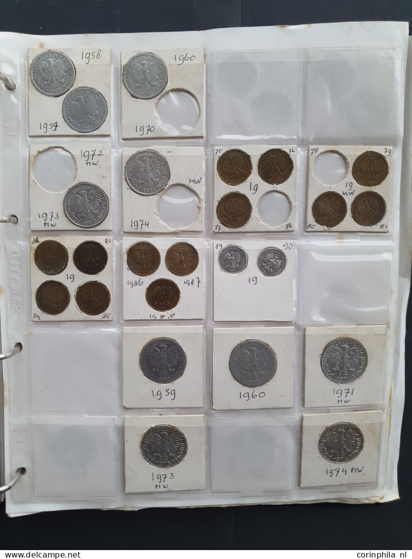 collection Russia and Poland 1800- 2000 with some silver in album