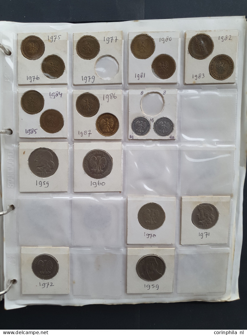 collection Russia and Poland 1800- 2000 with some silver in album