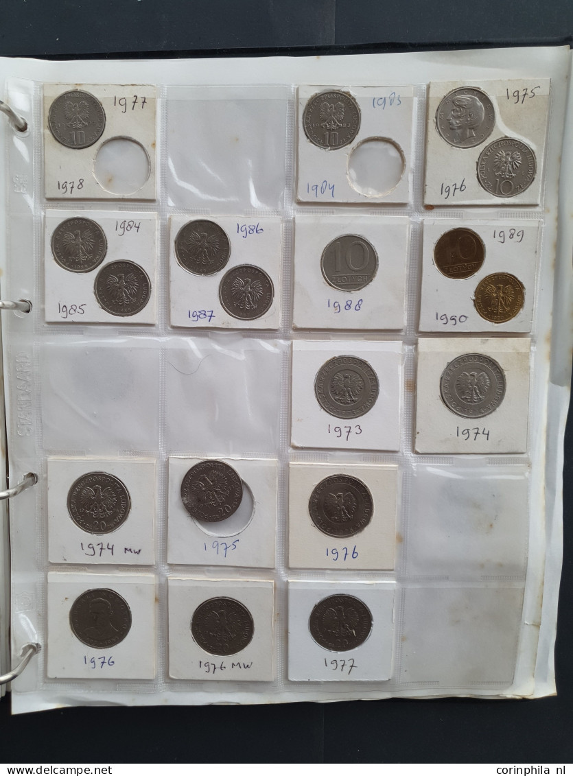 collection Russia and Poland 1800- 2000 with some silver in album