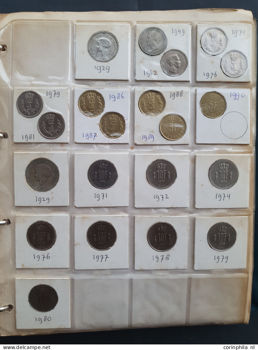 Collection Switzerland And Luxembourg 1800-2000 With Some Silver Among Which ½, 1 And 5 Francs In Album - Otros – Europa