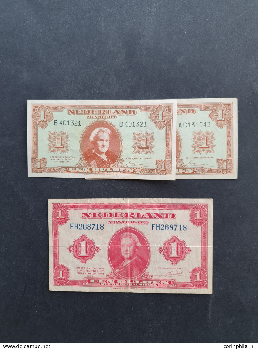 Collectie Bankbiljetten (43 Stuks) Waarbij 50 Gulden 1982 (100-1) UNC, 25 Gulden 1955 (83-1a) UNC- (2 Stuks), 5 Gulden 1 - Altri & Non Classificati