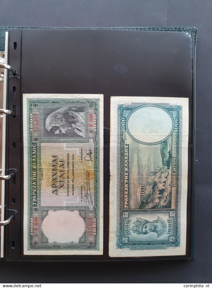 Kleine Verzameling Bankbiljetten Wereld Met O.a. Ceylon 100, 50 En 20 (2) Rupees 1979 In UNC In Album - Colecciones Y Lotes