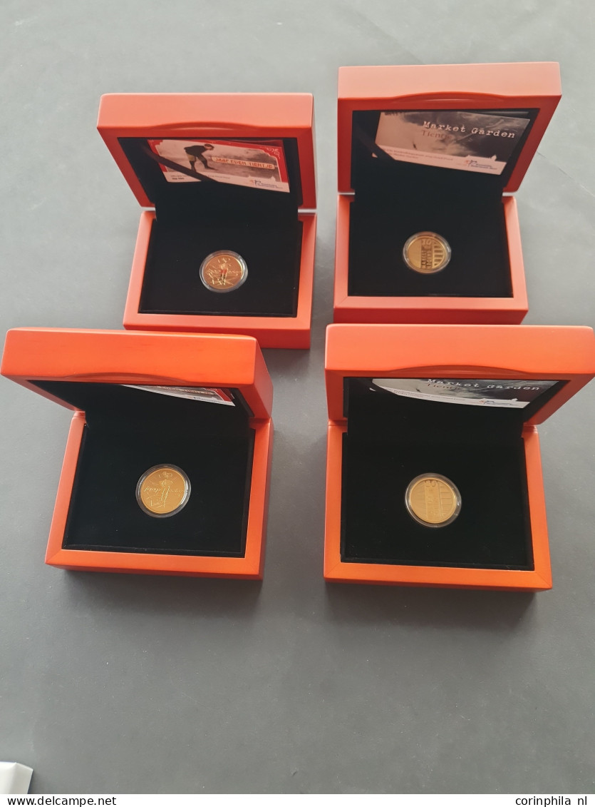 10 Euro 2019 (4 Stuks)  - Market Garden (2) En Jaap Eden (2) – Goud 6.72gr. 0.900 – Proof In Originele Doosjes Met Certi - Other & Unclassified