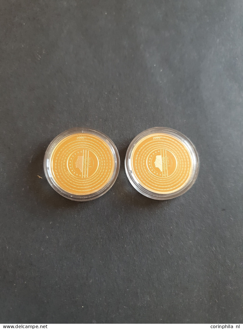 10 Euro 2006 (2 Stuks) - Belasting Tientje – Goud 6.72gr. 0.900 – Proof In Capsules In Doosje - Otros & Sin Clasificación