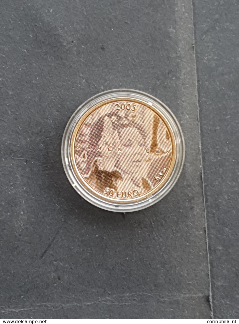 50 Euro 2005 – Goud 13.44gr. 0.900 – Proof In Capsule in Doosje - Other & Unclassified