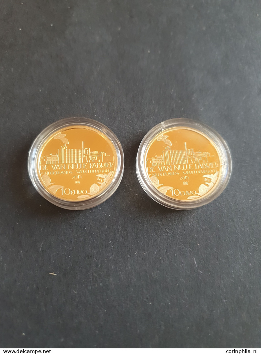 10 Euro 2017 (2 Stuks) - Van Nellefabriek – Goud 6.72gr. 0.900 – Proof In Capsules In Doosje - Other & Unclassified