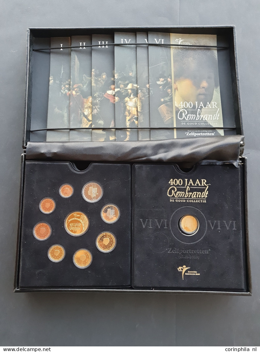 400 Jaar Rembrandt De In Goud &amp; Zilver Collectie 2006 (2 Stuks) - Met Alle Zes De Rembrandt Goudsets Inclusief De Go - Otros & Sin Clasificación