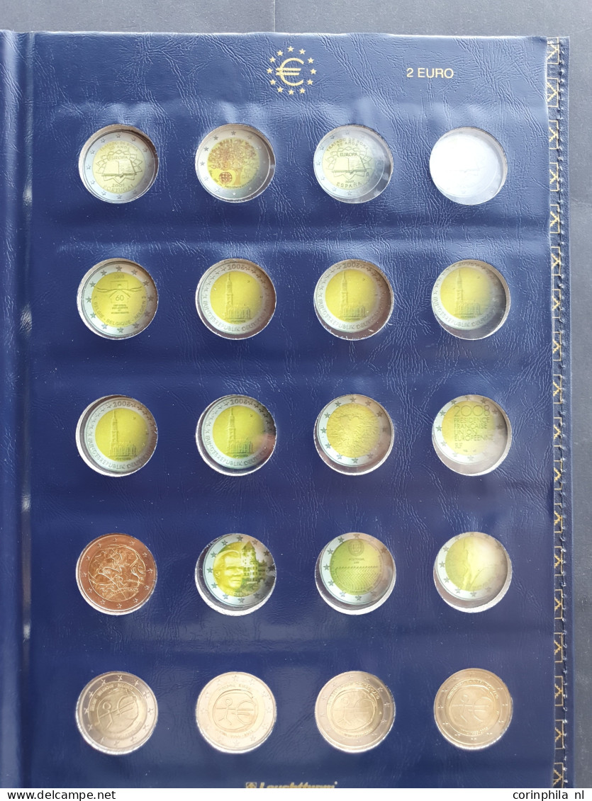 2 Euro Coins Europa (602 Pieces) Apart In Bags, Capsules In Cassette, Albums And Little Box In Box - Otros & Sin Clasificación