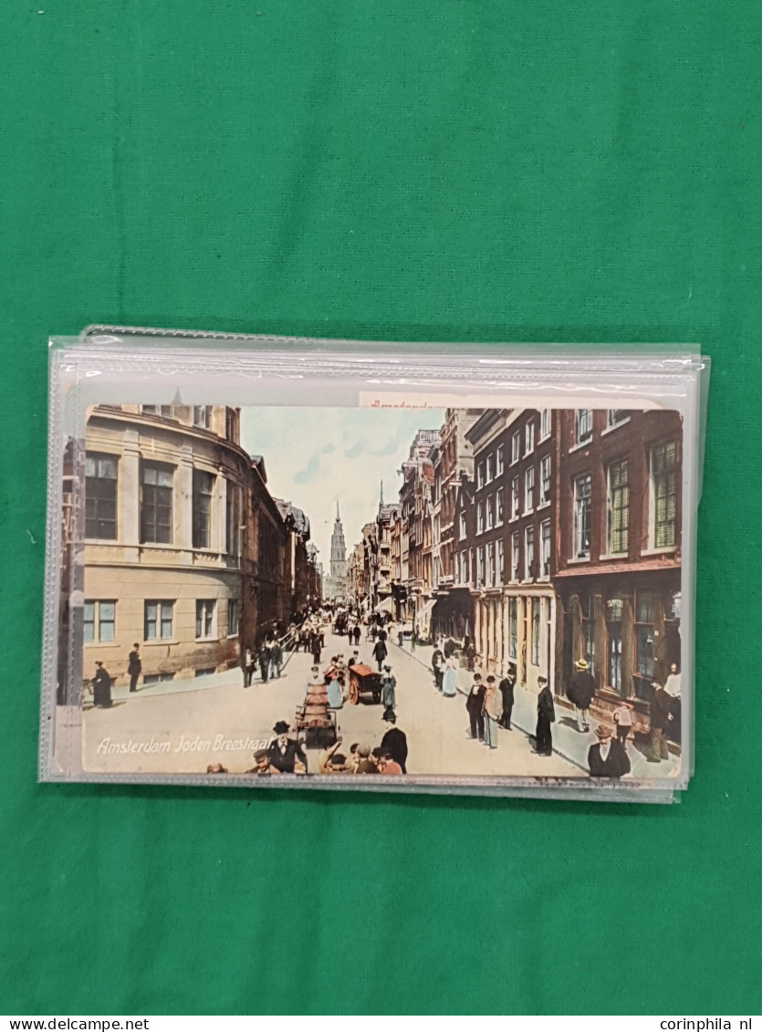 Cover Amsterdam, ca. 100 ex. w.b. oude en zeer oude en souvenir Wereldtentoonstelling in envelop 