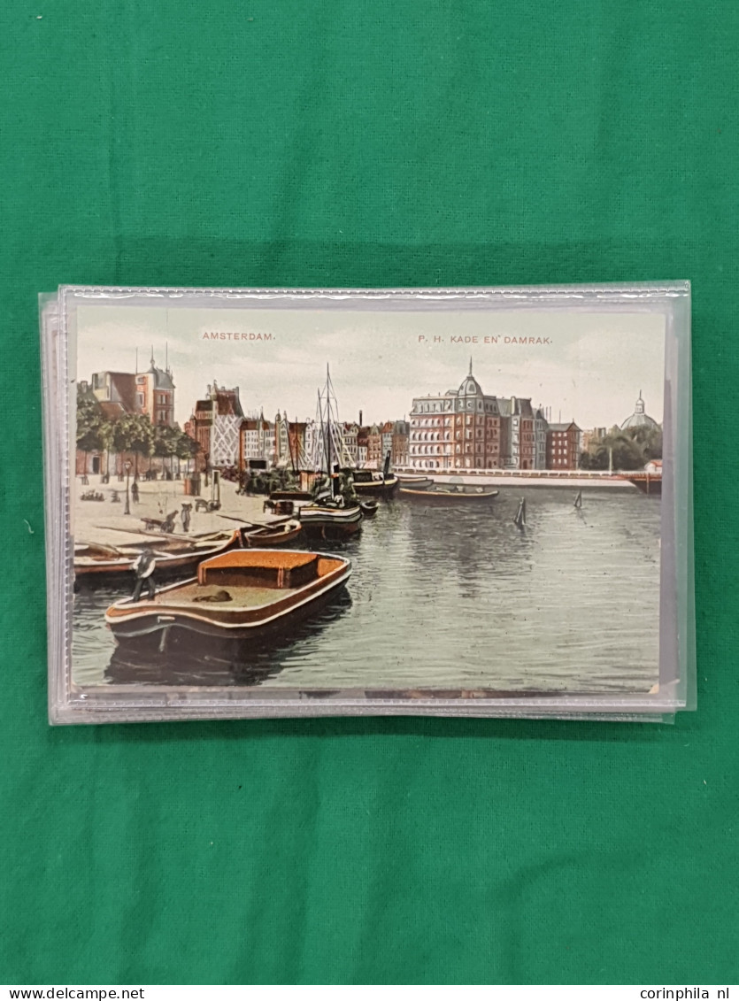 Cover Amsterdam, ca. 100 ex. w.b. oude en zeer oude en souvenir Wereldtentoonstelling in envelop 