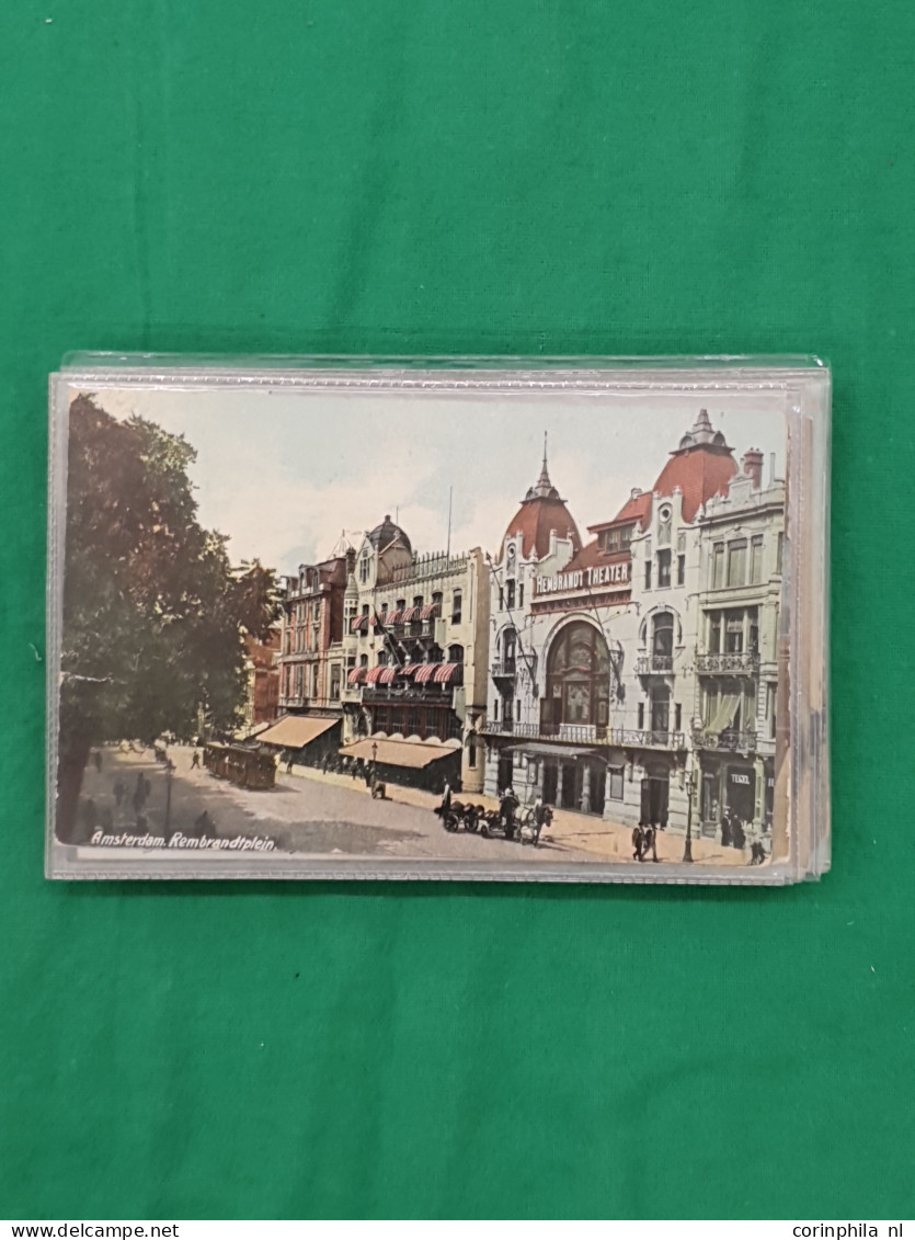 Cover Amsterdam, ca. 100 ex. w.b. oude en zeer oude en souvenir Wereldtentoonstelling in envelop 