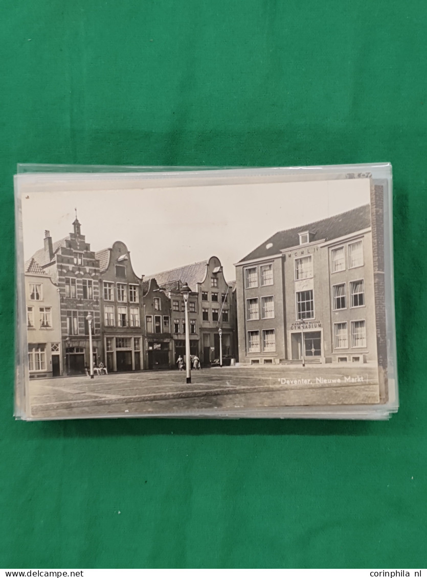 Cover Overijssel en Drenthe, ca. 140 ex. w.b. oude en zeer oude met iets beter (o.a. Zeppelin) in doosje