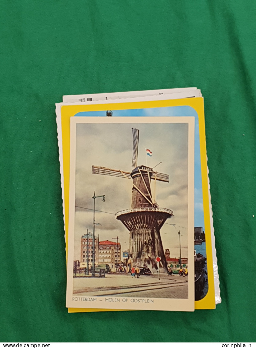 Cover ca. 900 ex. w.b. Rotterdam, Den Haag meest voor 1950 in doos