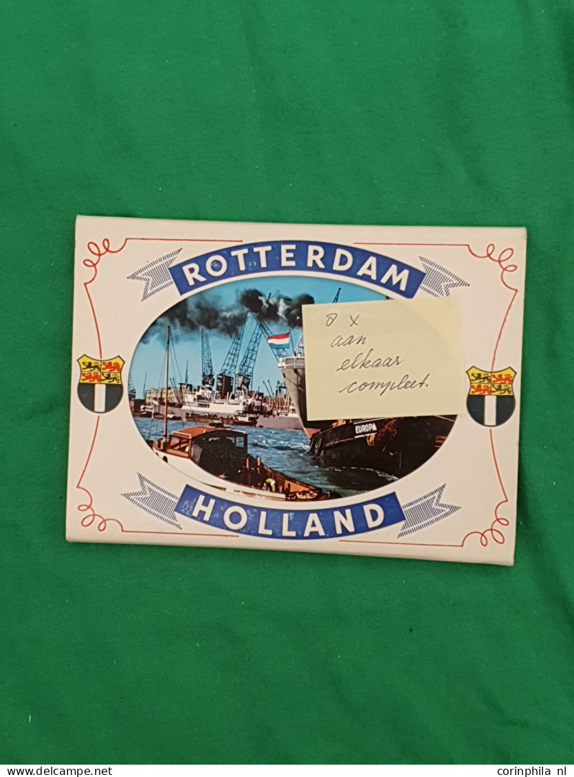 Cover ca. 900 ex. w.b. Rotterdam, Den Haag meest voor 1950 in doos