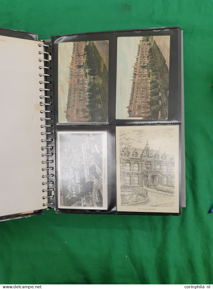 Cover collectie Arnhem w.b. bombardement, uitgebreid Park Sonsbeek, betere ex. (zeer oude) in 9 mappen en in 2 enveloppe