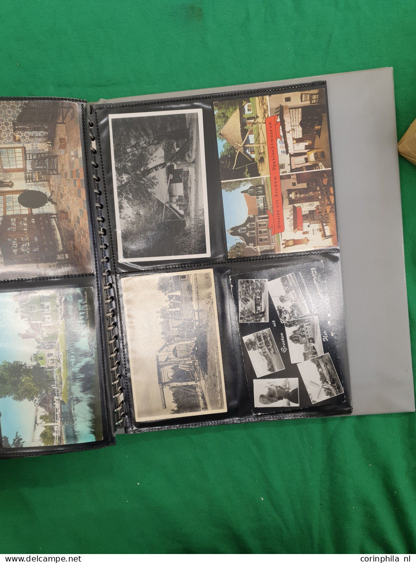 Cover collectie Arnhem w.b. bombardement, uitgebreid Park Sonsbeek, betere ex. (zeer oude) in 9 mappen en in 2 enveloppe