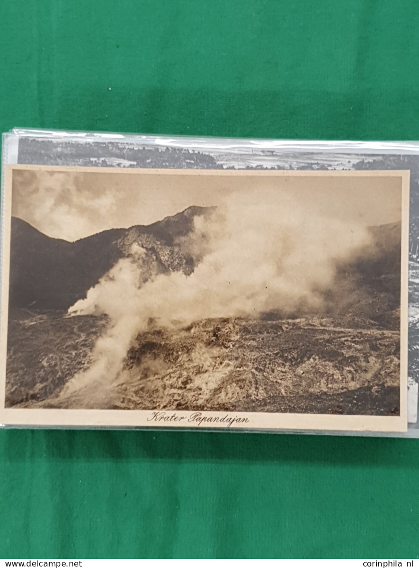 Cover Dutch East Indies, Approx. 100 Postcards All Pre 1940 Including Ethnic Scenes In Envelope - Other & Unclassified