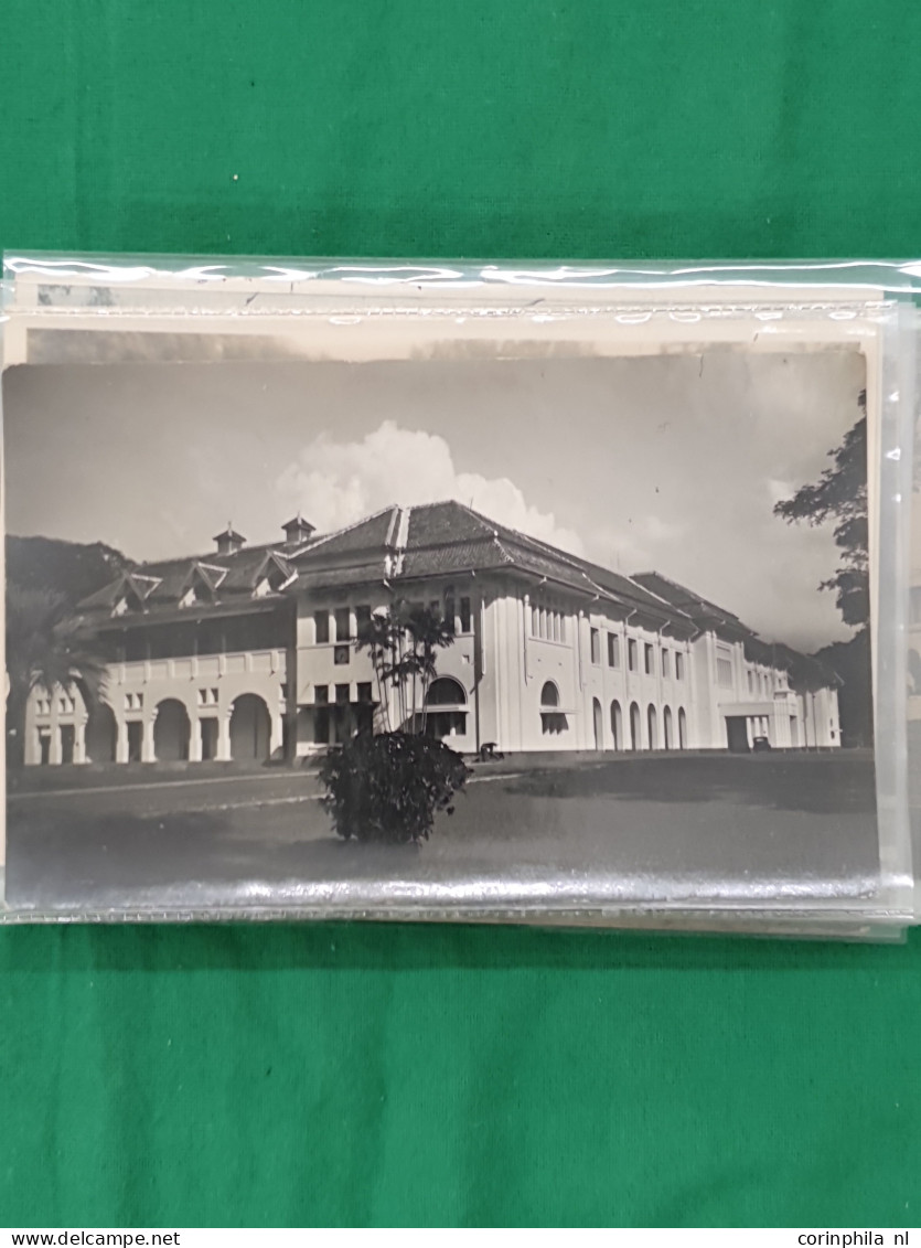 Cover Dutch East Indies, approx. 100 postcards all pre 1940 including ethnic scenes in envelope