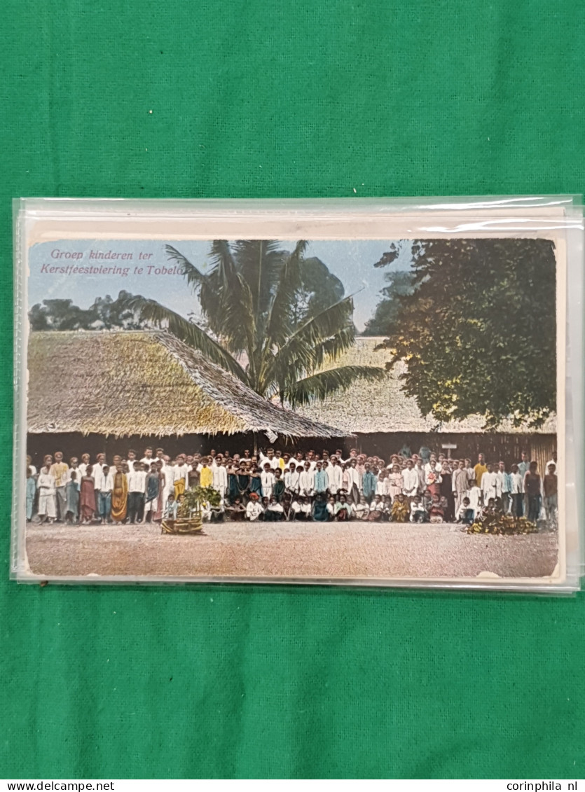 Cover Dutch East Indies, approx. 100 postcards all pre 1940 including ethnic scenes in envelope