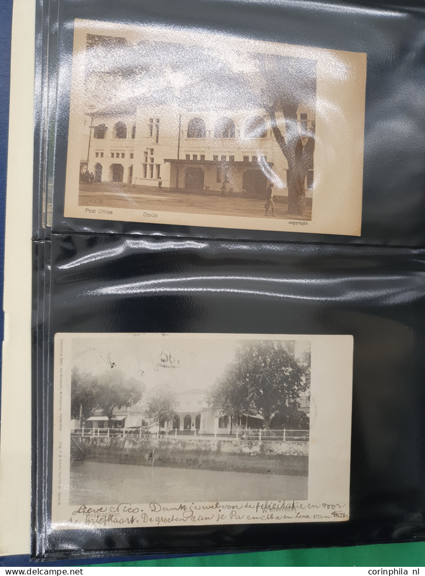Dutch Indies pre-1940 all postoffices (40 ex.) with better in album