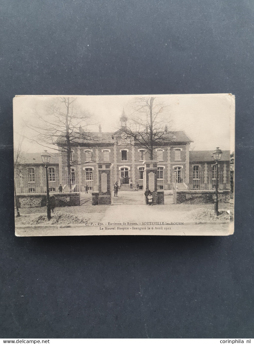 Cover France, over 1900 postcards including older in plastic box