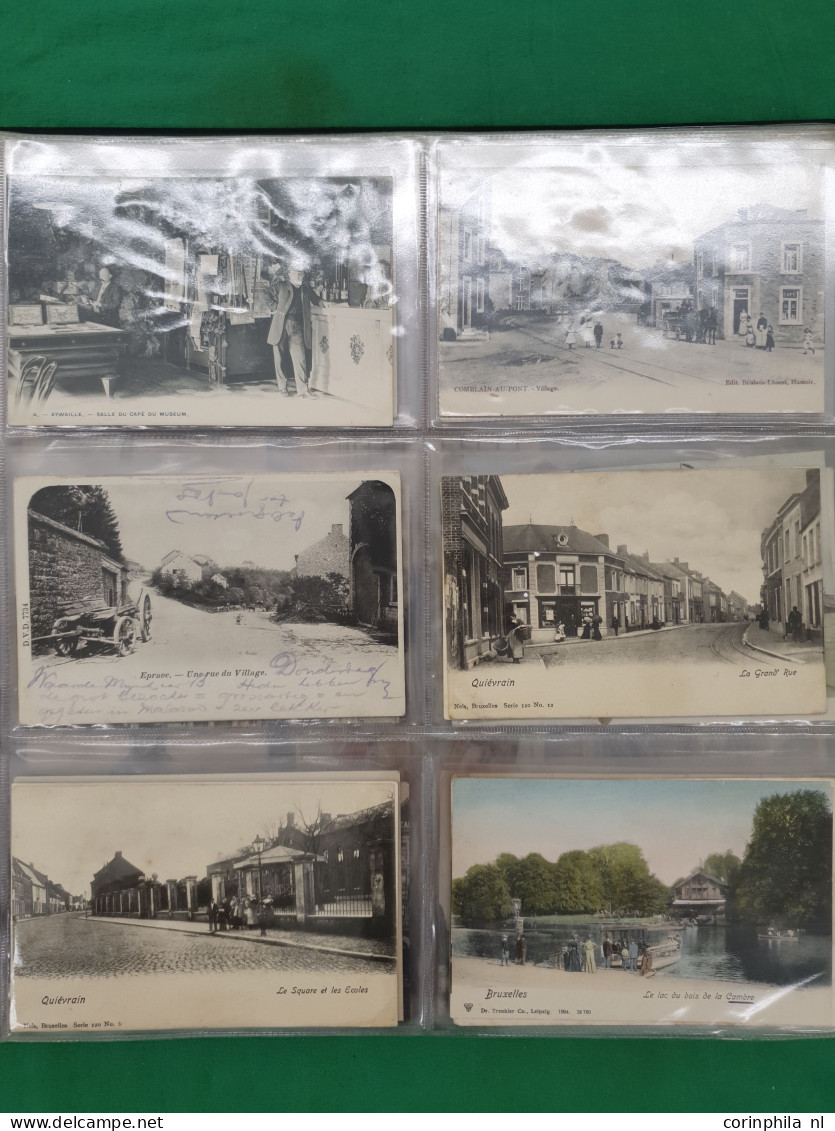 Belgium, approx. 200 postcards including litho cards in album