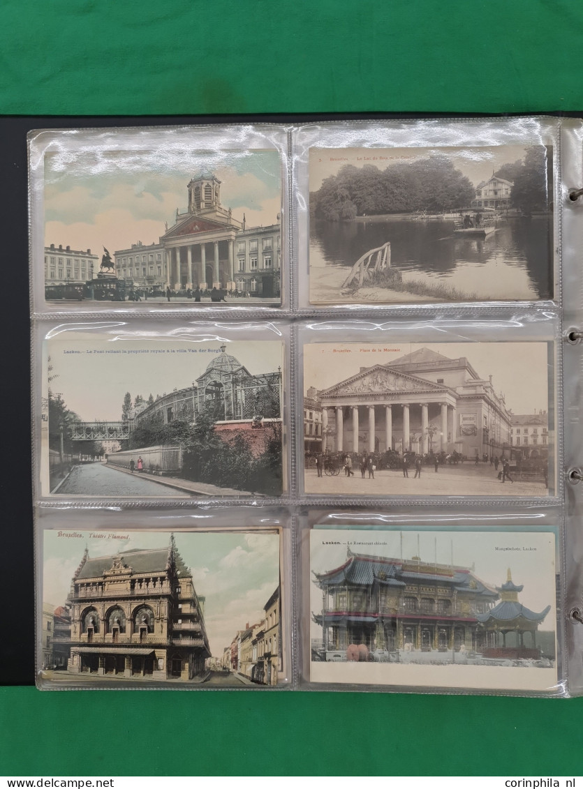 Belgium, approx. 200 postcards including litho cards in album