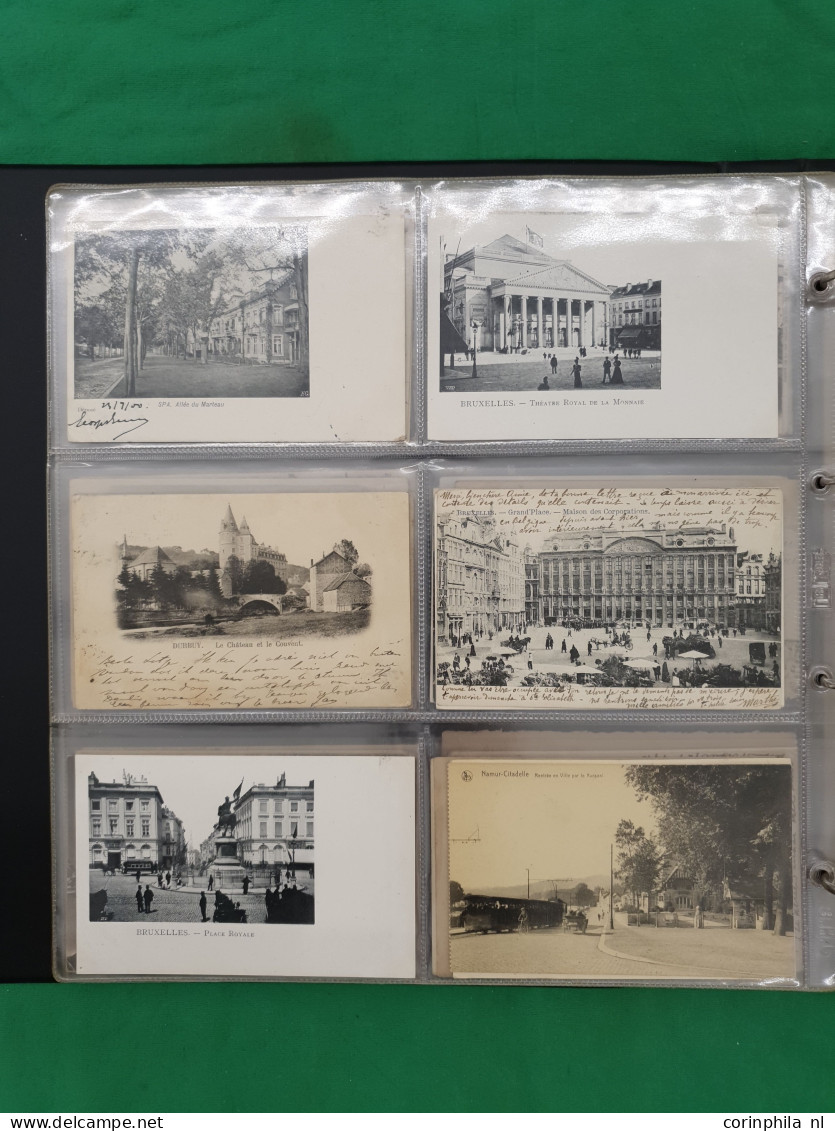 Belgium, approx. 200 postcards including litho cards in album