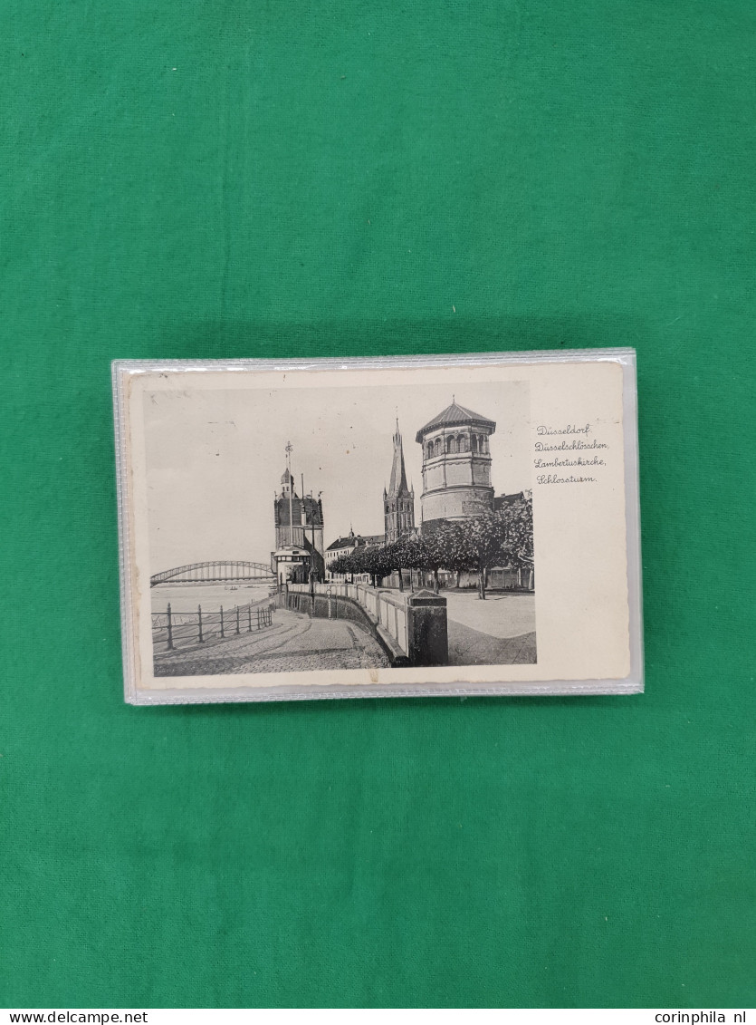 Cover Germany over 6oo postcards mainly pre-1940 with better litho cards in small box