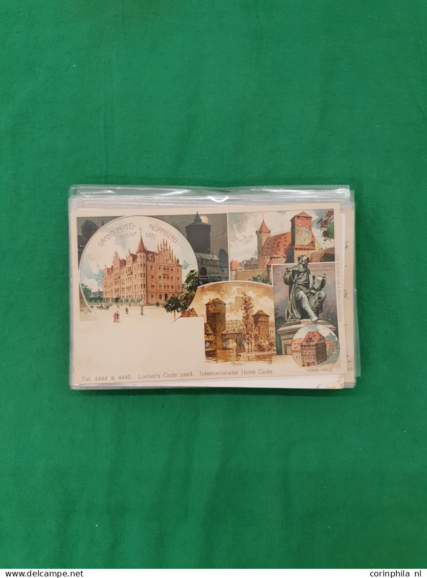Cover Germany, Approx. 400 Postcards Including 30 Litho Cards In Small Box - Otros & Sin Clasificación
