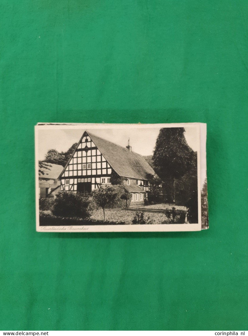 Cover Germany, approx. 400 postcards including 30 litho cards in small box