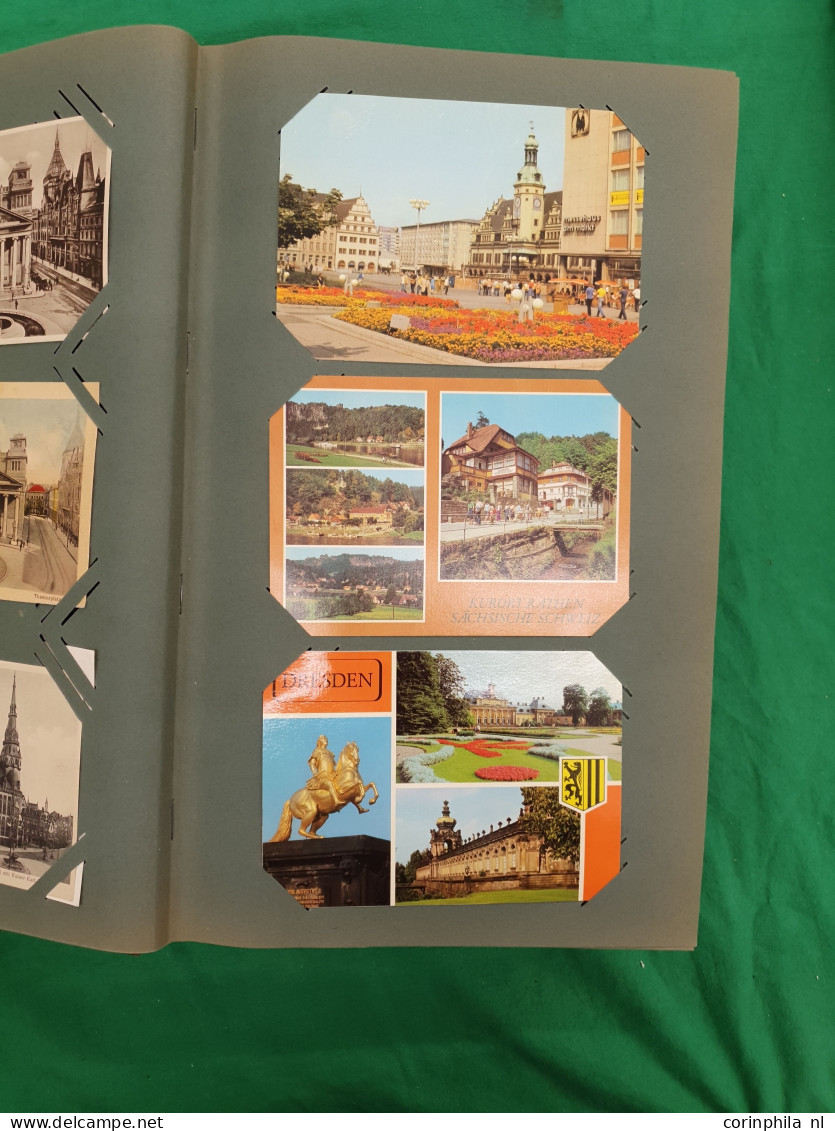 Cover over 1000 postcards including Europe (Germany, Ireland), some Dutch East Indies etc. mainly pre 1940 in 3 albums i