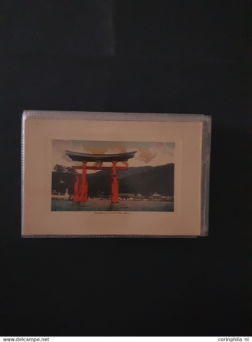 Cover Japan, approx. 85 postcards mainly pre 1940 including earthquakes in envelope