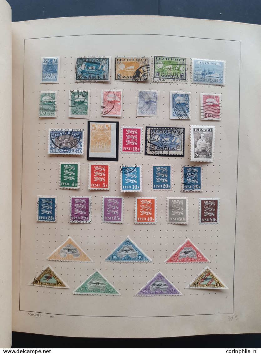 1849-1945c. Collection Used And * With Many Better Items Including Baltic States, Belgium, Denmark, France, Greece, Ital - Colecciones (en álbumes)
