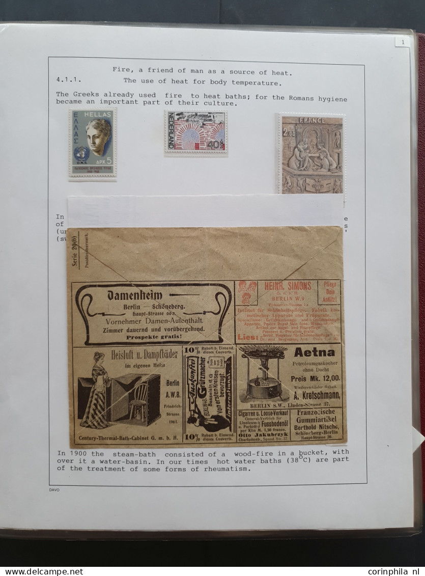 Cover 1860c. Onwards Exhibition Collection 'Fire; Man's Friend And Foe'  With Many Better Items, Booklets (e.g. France A - Europe (Other)