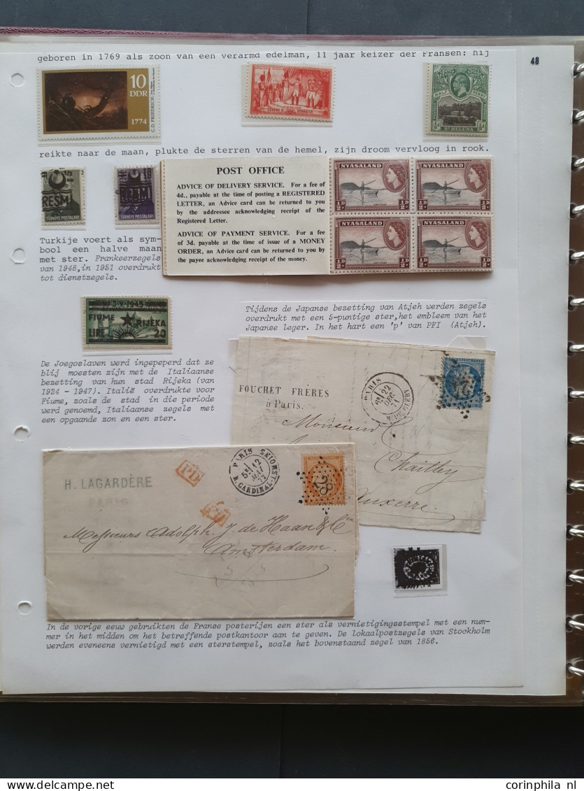 Cover 1860c. onwards exhibition collection 'Fire; Man's friend and foe'  with many better items, booklets (e.g. France a