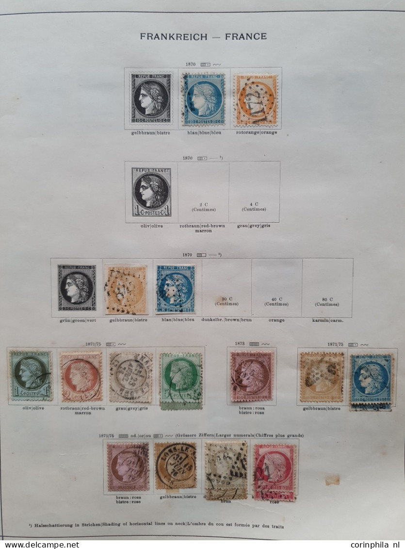 1840-1932 collection mostly used with better items including Germany, France, Greece, Great Britain, Italy, Austria, Pol