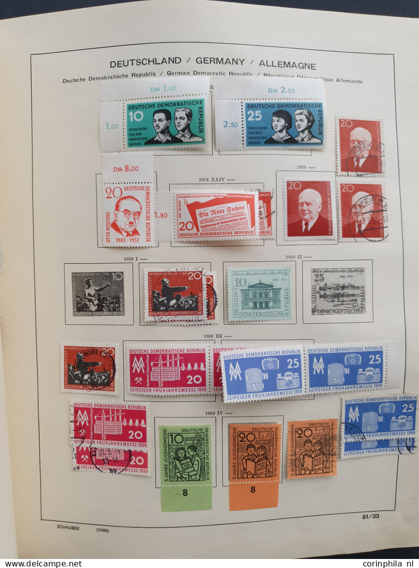 1860c/1945 collections used and * including Bulgaria, Bosnia, GDR (some water damage on the blocks of 4), Luxembourg, Sw