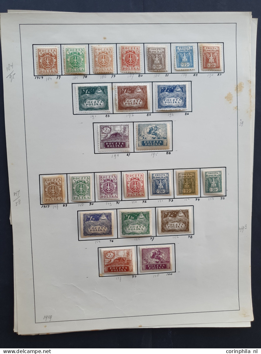 1860c. onwards collections Poland, Bulgaria, Fiume, Spanish Andorre (including 1928 overprint set), Albania, Yugoslavia,