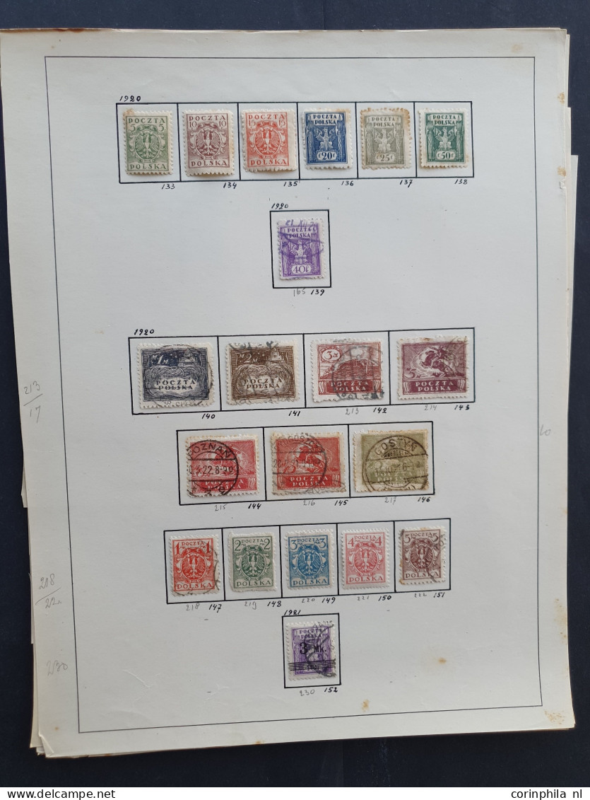 1860c. onwards collections Poland, Bulgaria, Fiume, Spanish Andorre (including 1928 overprint set), Albania, Yugoslavia,