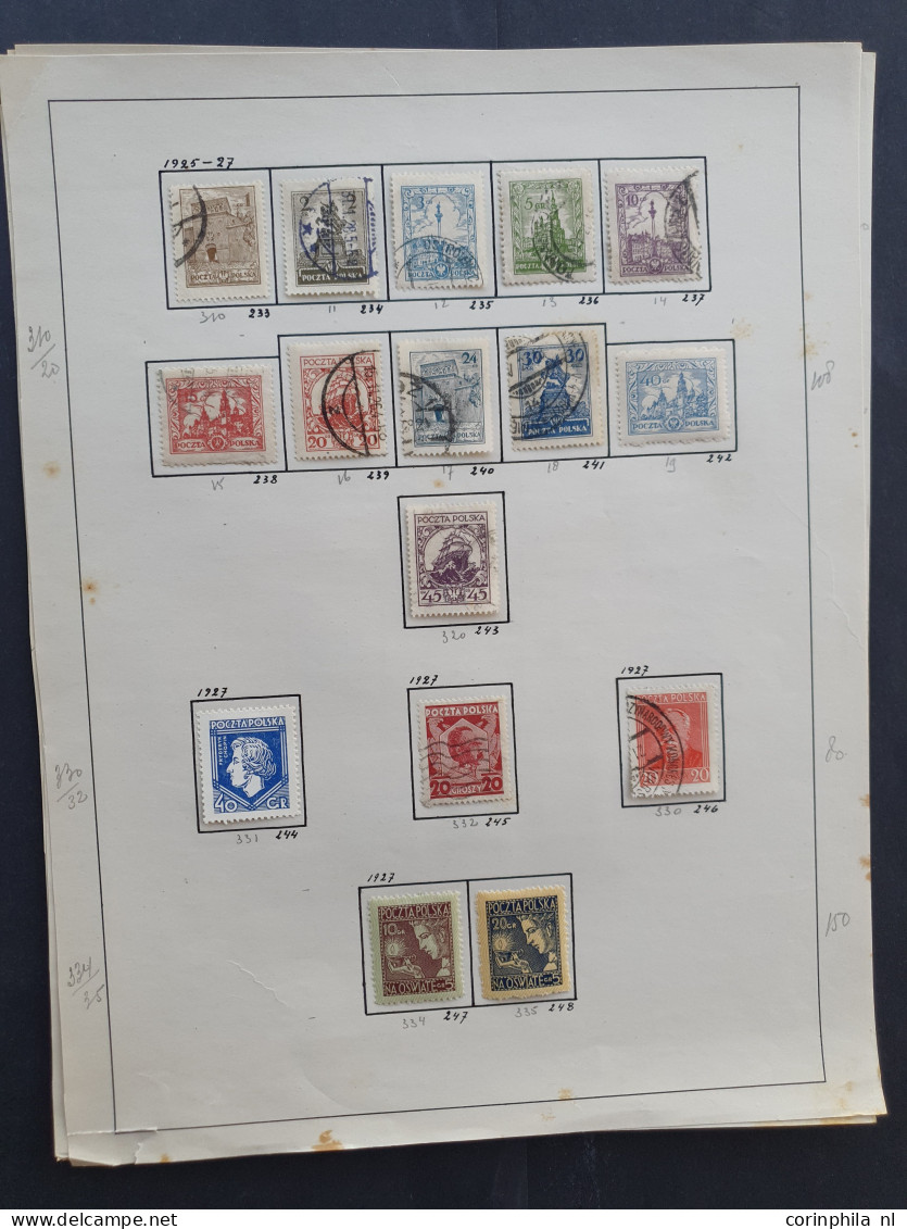 1860c. onwards collections Poland, Bulgaria, Fiume, Spanish Andorre (including 1928 overprint set), Albania, Yugoslavia,