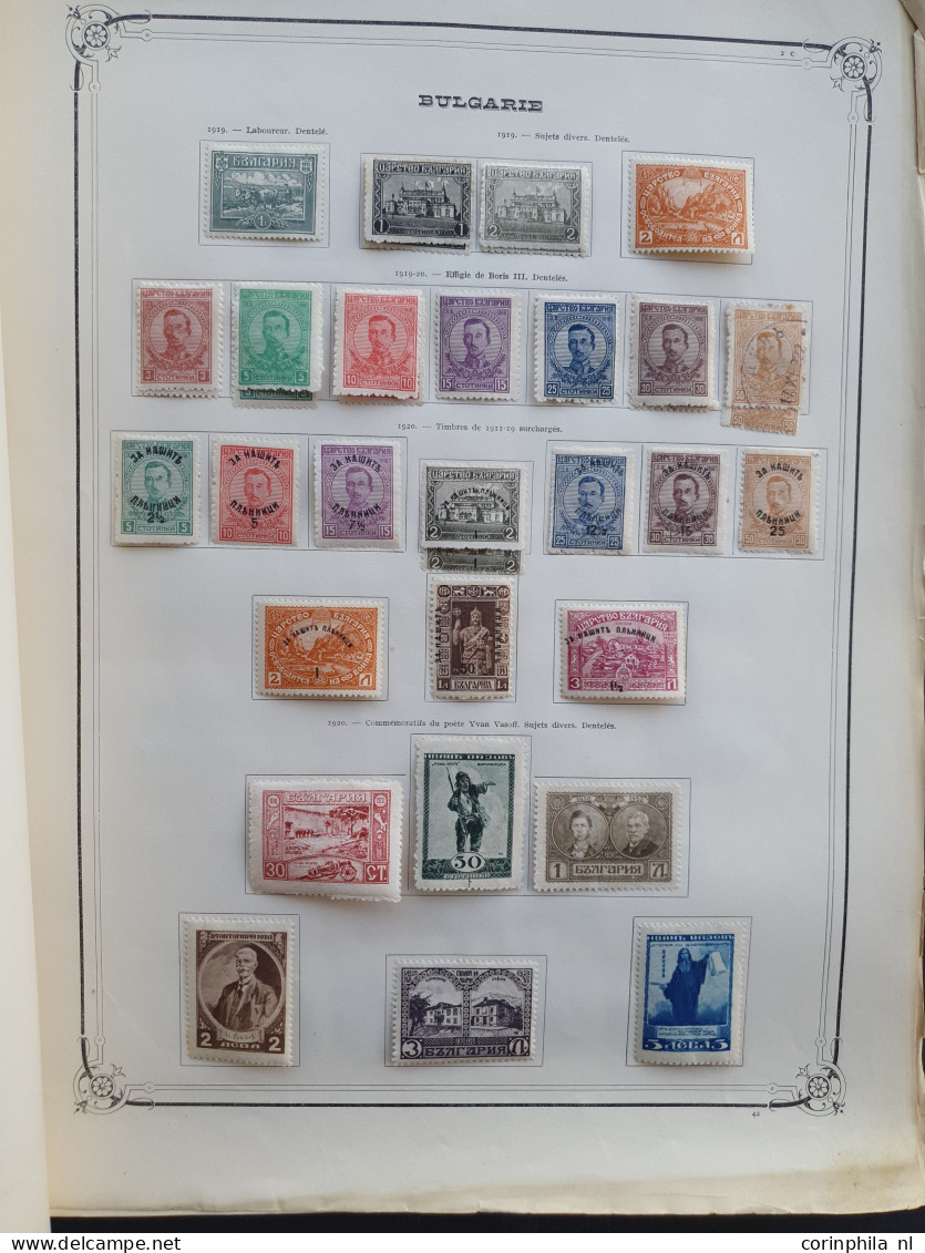 1860c. onwards collections Poland, Bulgaria, Fiume, Spanish Andorre (including 1928 overprint set), Albania, Yugoslavia,