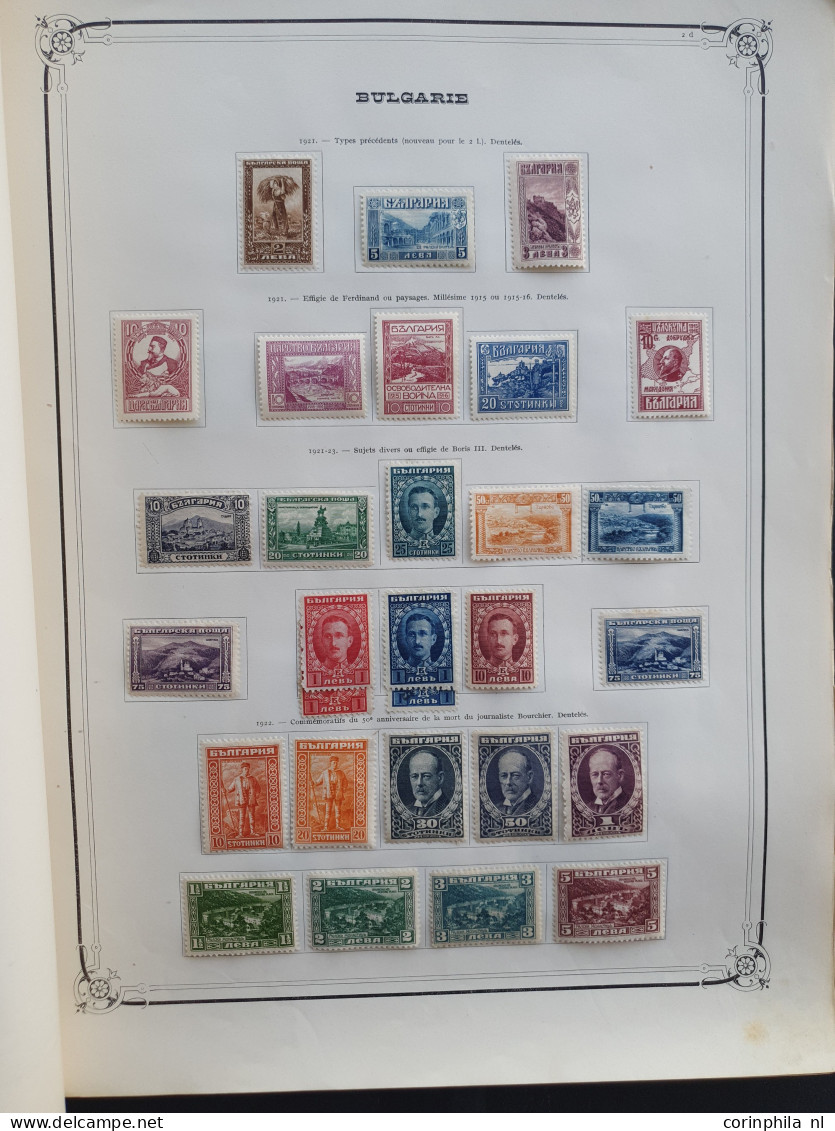 1860c. onwards collections Poland, Bulgaria, Fiume, Spanish Andorre (including 1928 overprint set), Albania, Yugoslavia,