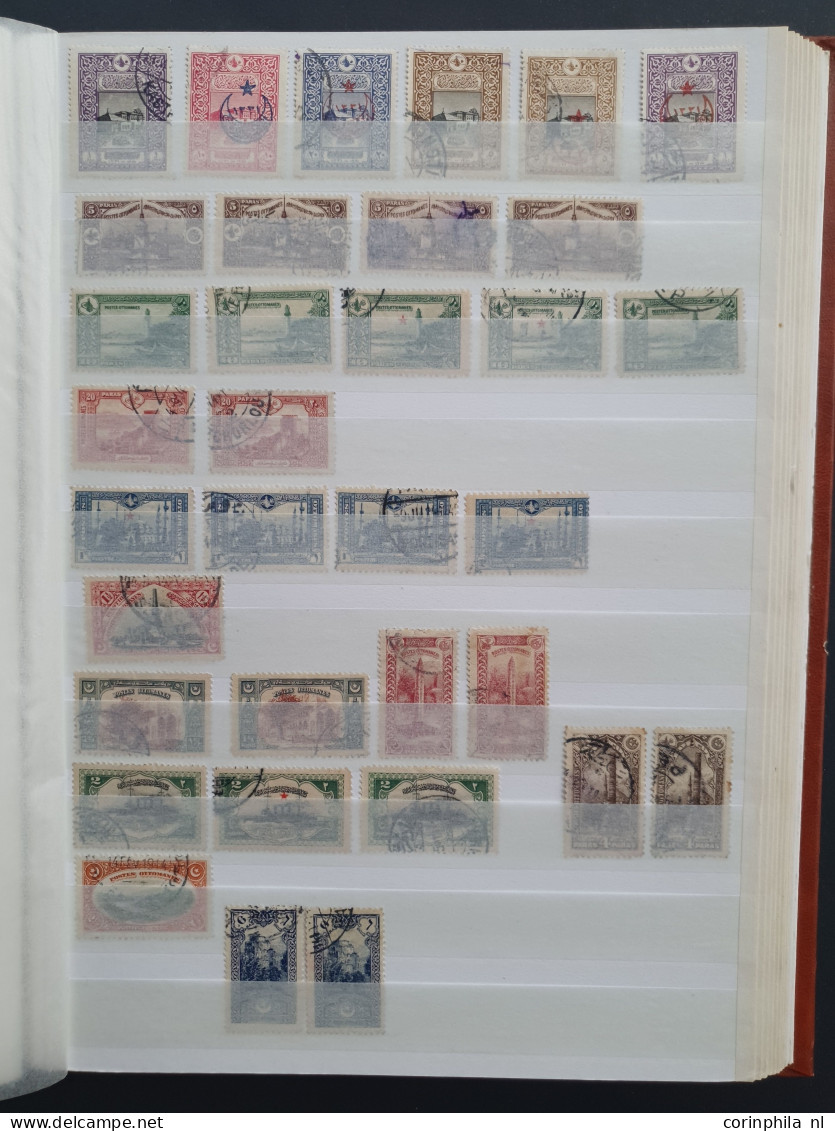 18621-1970 ca., stock with Greece, Turkey and Cyprus (high values fiscally used) in 2 stockbooks